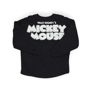 Vintage Mickey Mouse Spirit Jersey Sherpa Pullover Sweater Disney Womens Small‎